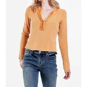 NEW DEAR JOHN DENIM luna thermal top in golden glow